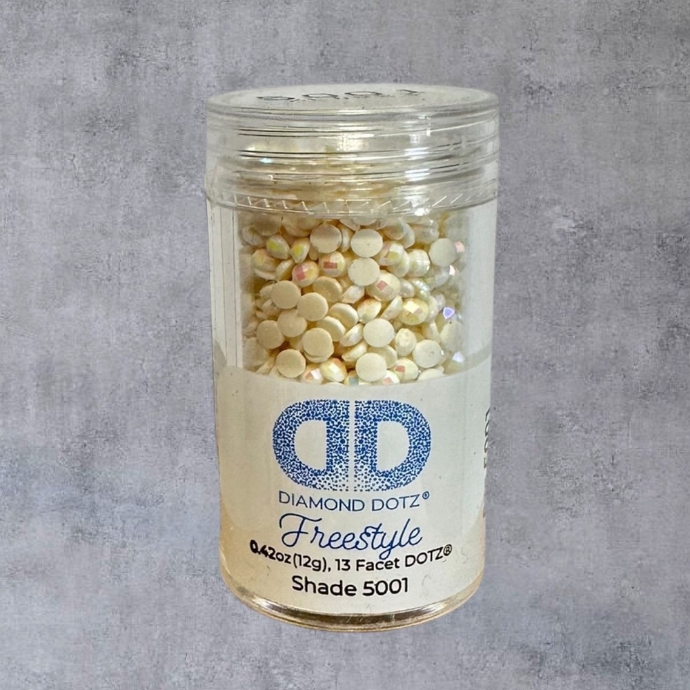 Diamond Dotz Freestyle Gems 5001 Iridescent White 2000+ Count New 13 Facet DOTZ